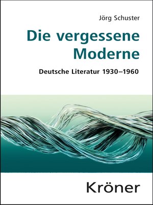 cover image of Die vergessene Moderne